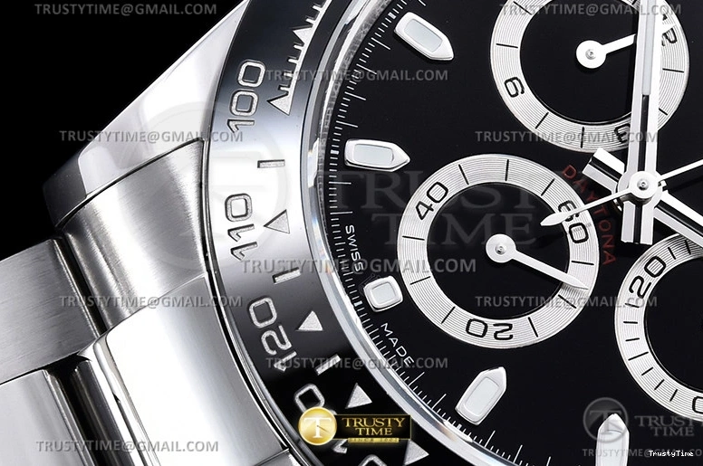 0312 Upgraded ROLDYT0348B – Daytona 116500 CER SS Black 904L BTF Asia 947